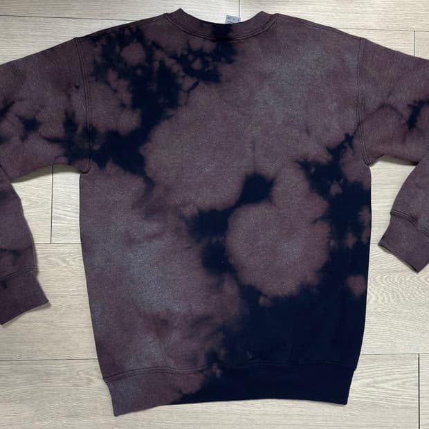 길단 블리치 가공 스웻셔츠 맨투맨