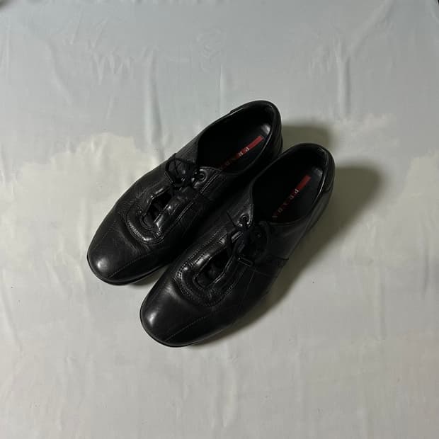 Prada leather sports sneakers
