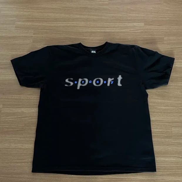 스투시 Stussy Dot Sport T-shirt Black XL