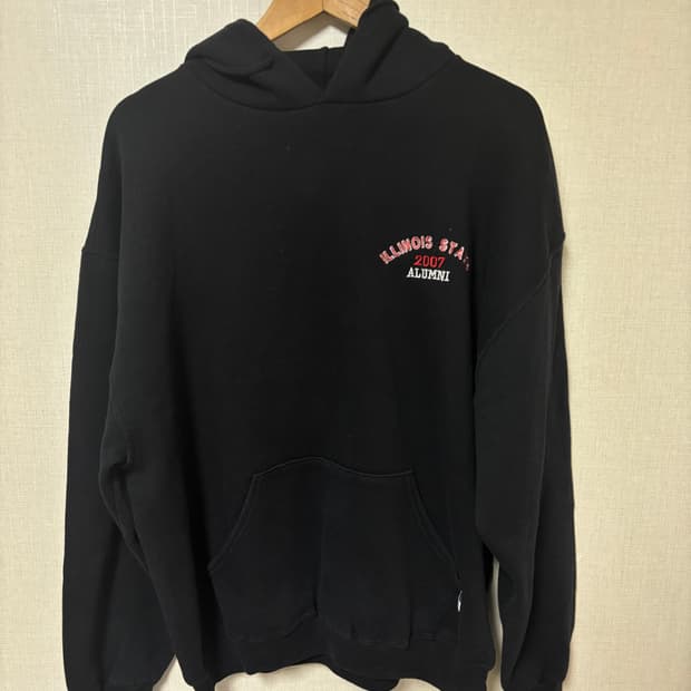00s Russell 블랙 후드티