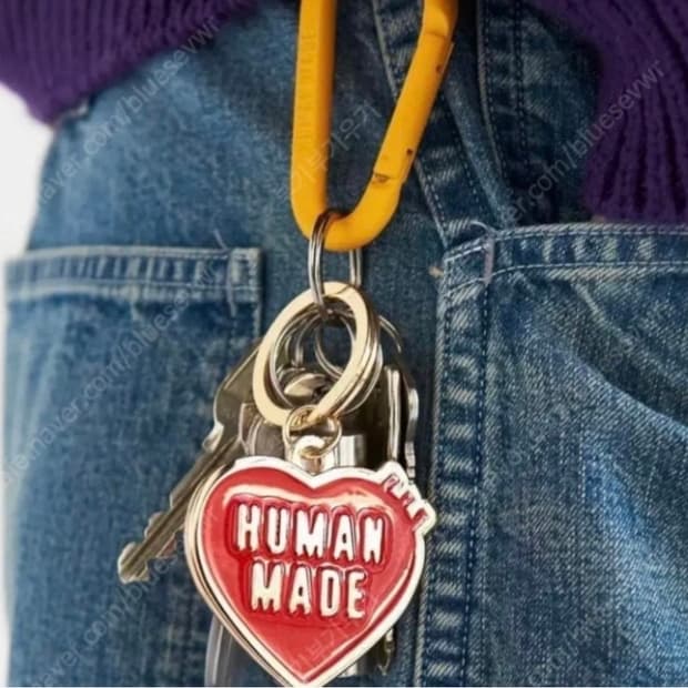 휴먼메이드 하트 키링
