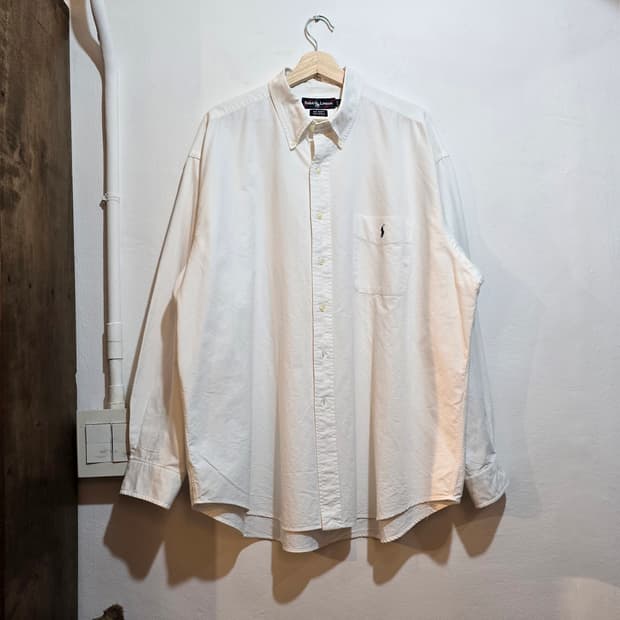 Polo BIG SHIRT 화이트 (폴로 빅셔츠)