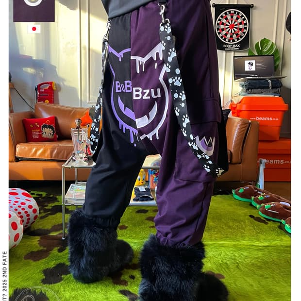 BuBBzu Japan Strap Sweat Baggy Pants