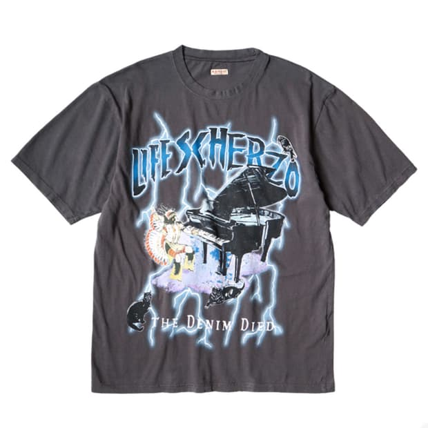 캐피탈 20 텐지쿠 라이트닝 피아노 Pt 크루 티셔츠