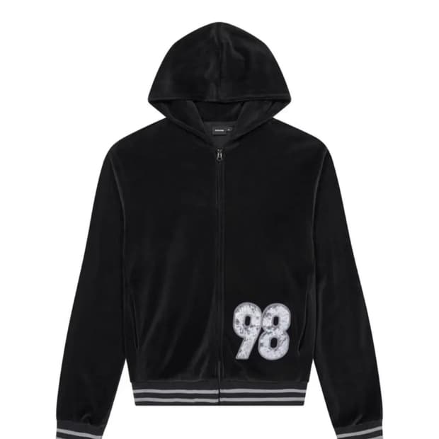 (1) 아캄 aakam 98 patch velour 후드집업