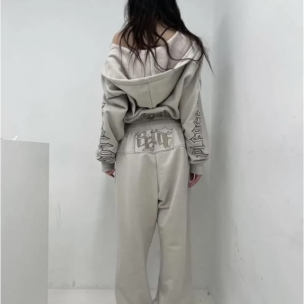 플노팔 플리즈노팔로우 바시티 헤비웨이트 팬츠 샌드