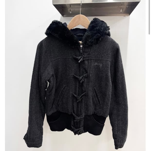 Stussy Fleece Fur Coat