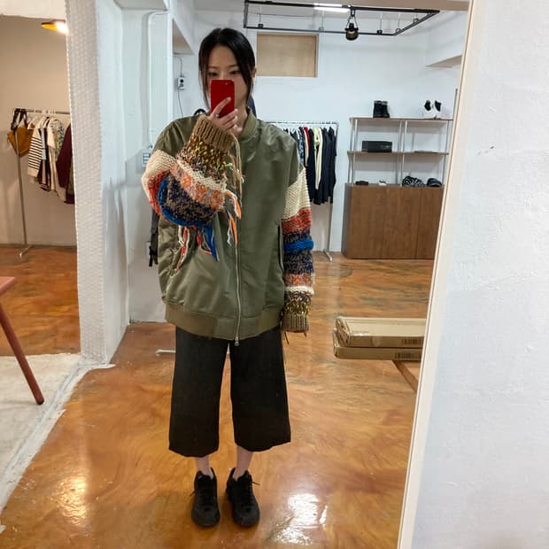 디스커버드 프린지 디테일 MA-1 항공점퍼