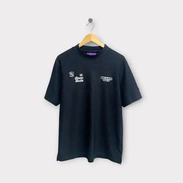 빔즈 BEAMS 골프 반팔 모크넥 반팔티 XL