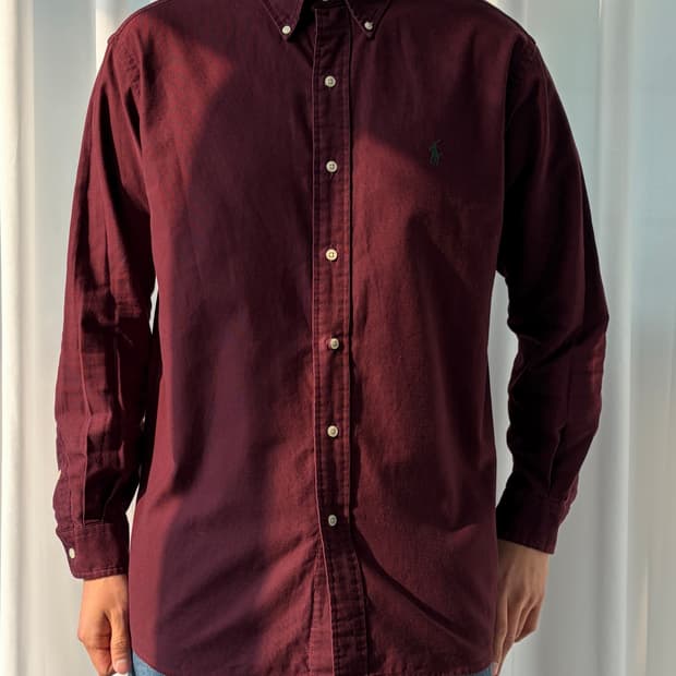 [M]폴로 랄프로렌 버건디 블레이크 코듀로이 셔츠