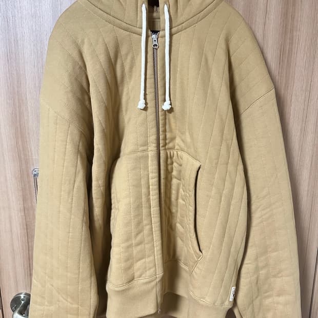 STUSSY 버티컬 퀼티드 후드집업 (XL)