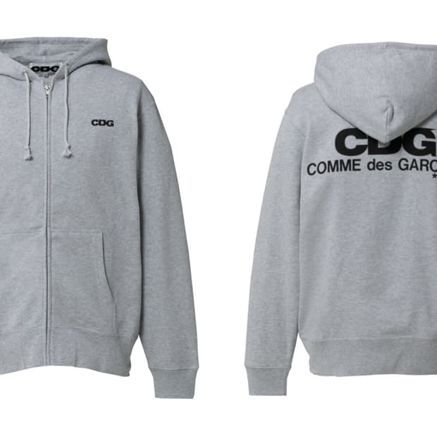 Cdg 후드집업 그레이