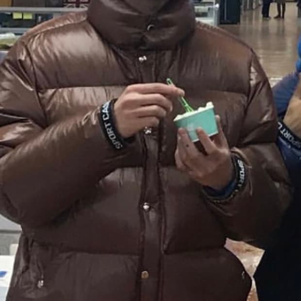 헤리티지플로스 17FW 패딩 브라운 M