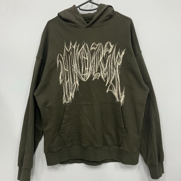 TRAVEL 피그먼트 프린팅 후드티