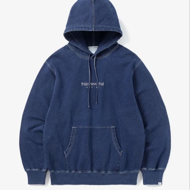 디스이즈네버댓 Indigo Dyed Hoodie 후드티