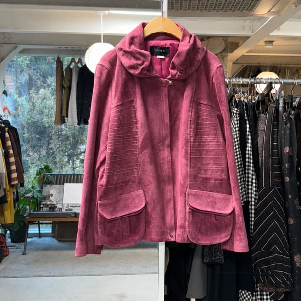 시스막스 페이크 스웨이드 자켓