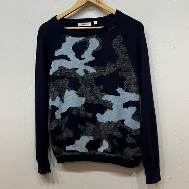 니코앤드 카모플라쥬 울 니트 우먼즈 네이비