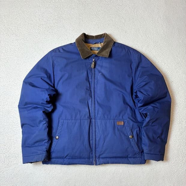 폴로 랄프로렌 90's 코듀로이 카라 덕다운 봄버 자켓 PN8031