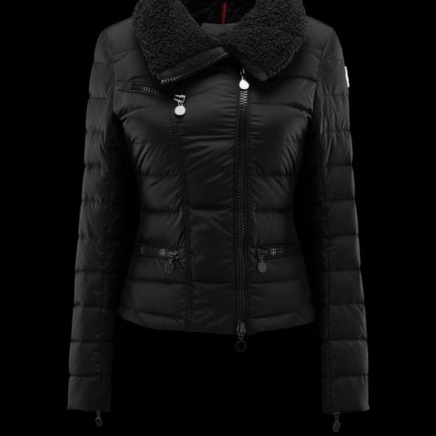 몽클레르 몽클레어 프레네 블랙 양털 카라 다운패딩(2(44~55)