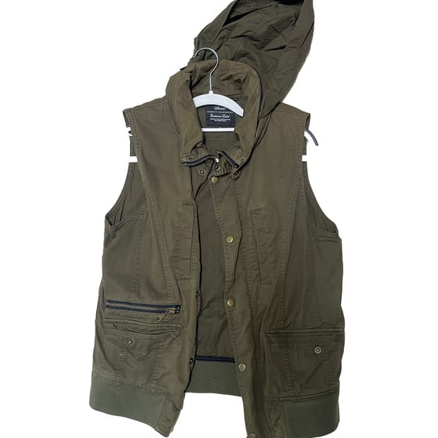 y2k layered vest hoodie