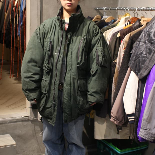 90s 스트라토잭 다운 필드 자켓 Stratojac