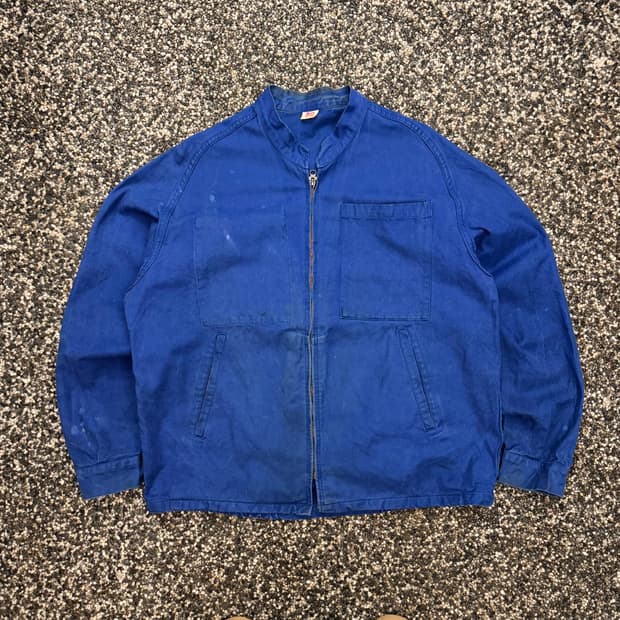 70s 빈티지 프렌치 워크 자켓 (XL)  