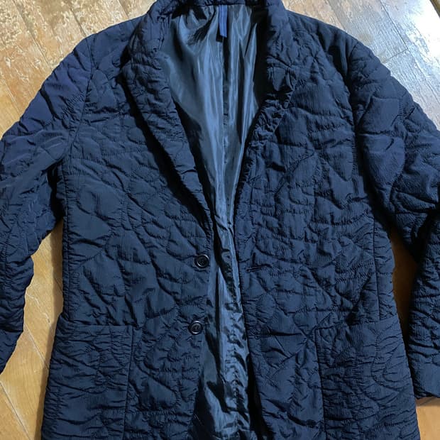 Customellow 블랙 퀼팅 블레이저 105