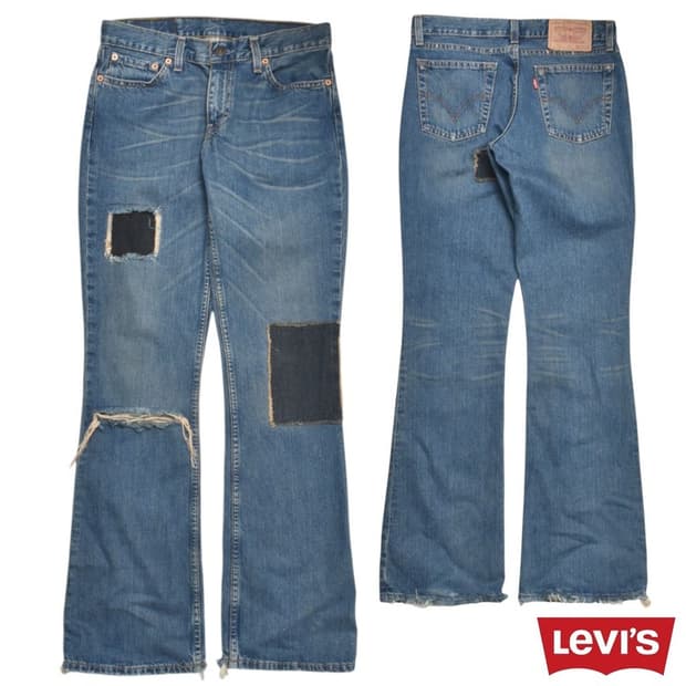 리바이스 로우라이즈 부츠컷 청바지 데님팬츠 29 N1323