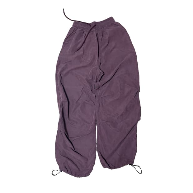 매트 퍼플 와이드 팬츠