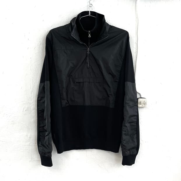 프라다 스포츠 2010AW 아카이브 유틸리티 울 니트 하프 집업 자켓