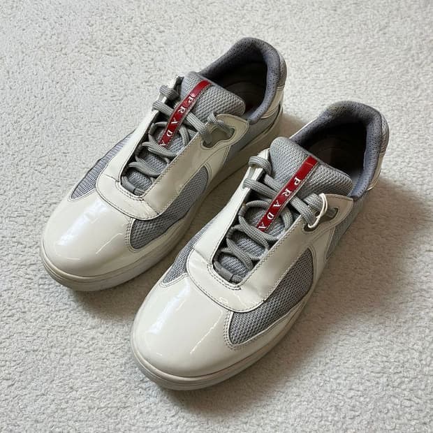 폴프라다 PRADA 00's 글로시 아메리카컵 스니커즈 A1727