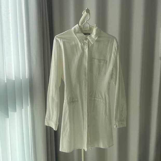 화이트 셔츠 원피스