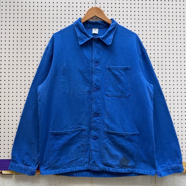 1980s FADED BLUE WASHED FRENCH 프렌치워크자켓