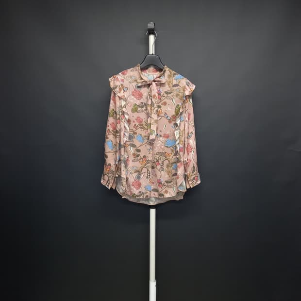 마인 MINE 춘하추 쉬폰 7부 블라우스 44-66