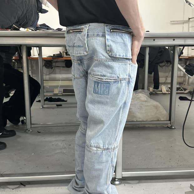 MPa BAG PANTS (STEEL BLUE)