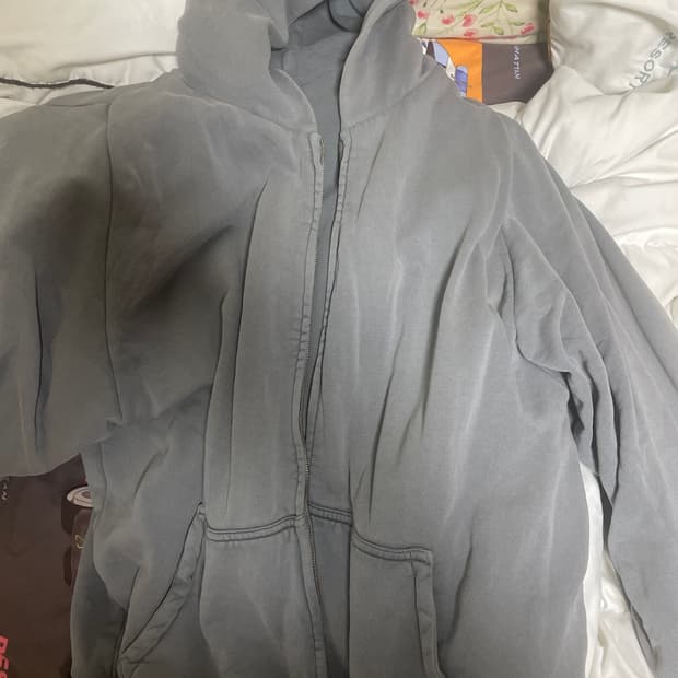 이지갭 후드집업 포에틱 그레이 라지