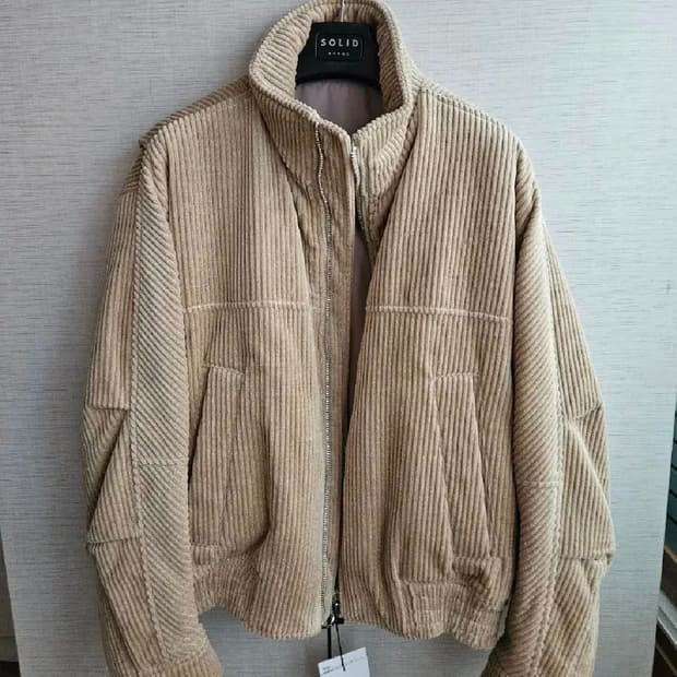 솔리드옴므 코듀로이 하이넥 자켓 (새것)