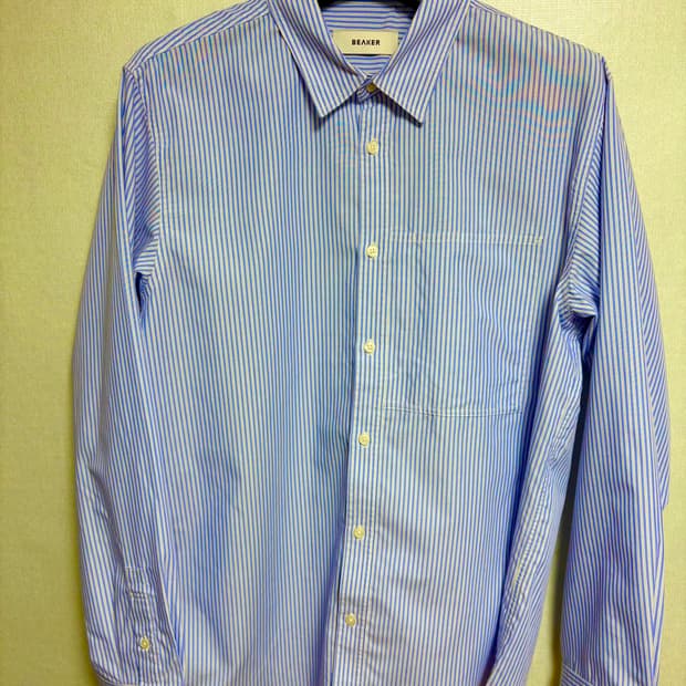 [XL]비이커 에센셜 블루스트라이프 셔츠