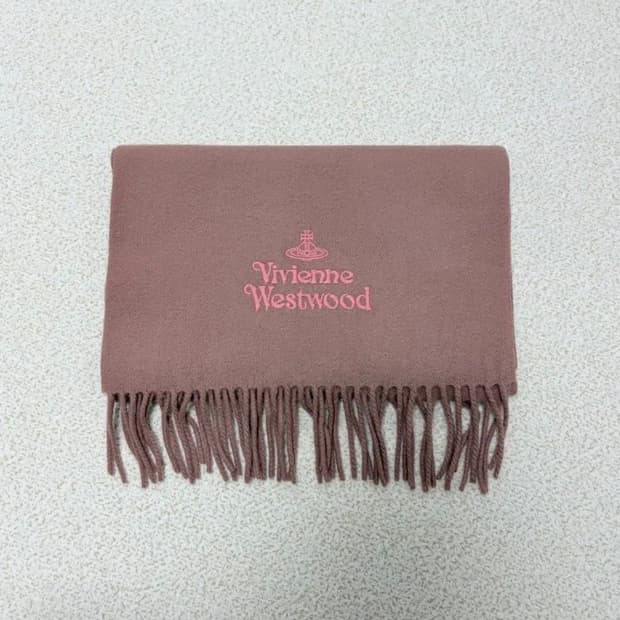비비안웨스트우드 머플러 로즈 핑크
