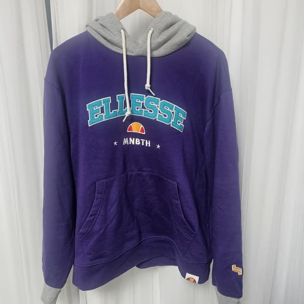 엘레쎄 퍼플 후드티 L