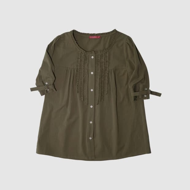 인앤양인하모니 모모블라우스 카키