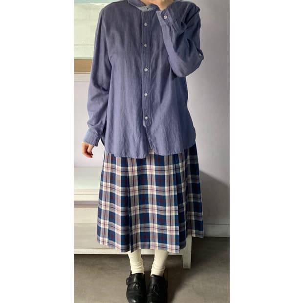 이스트보이 체크스커트