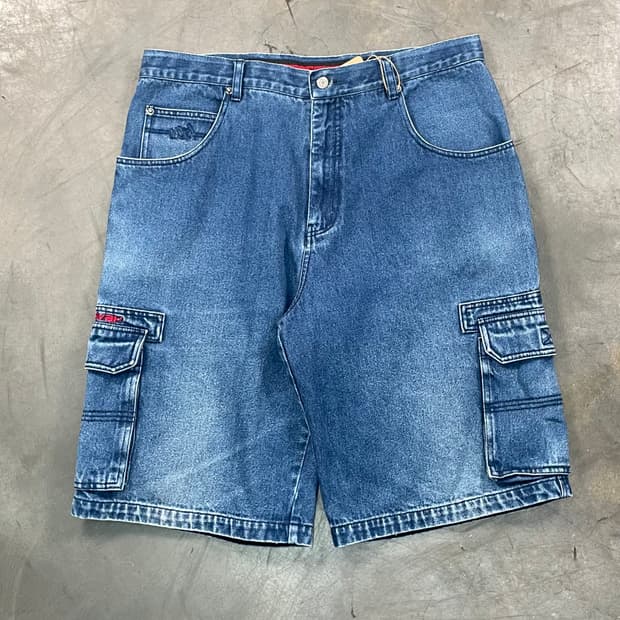 마자플라바 카고 데님 버뮤다 팬츠