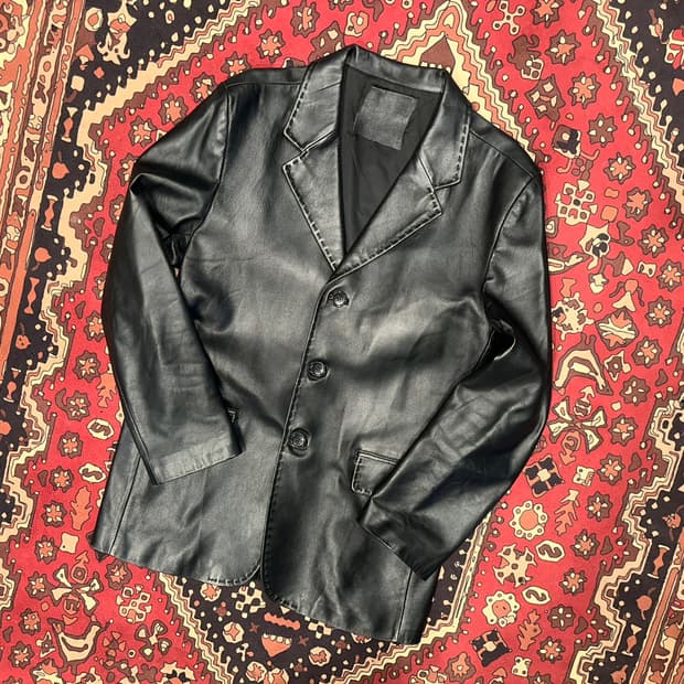 ( L-XL ) 가죽마이 블레이저 레더자켓 양가죽자켓 양가죽마이