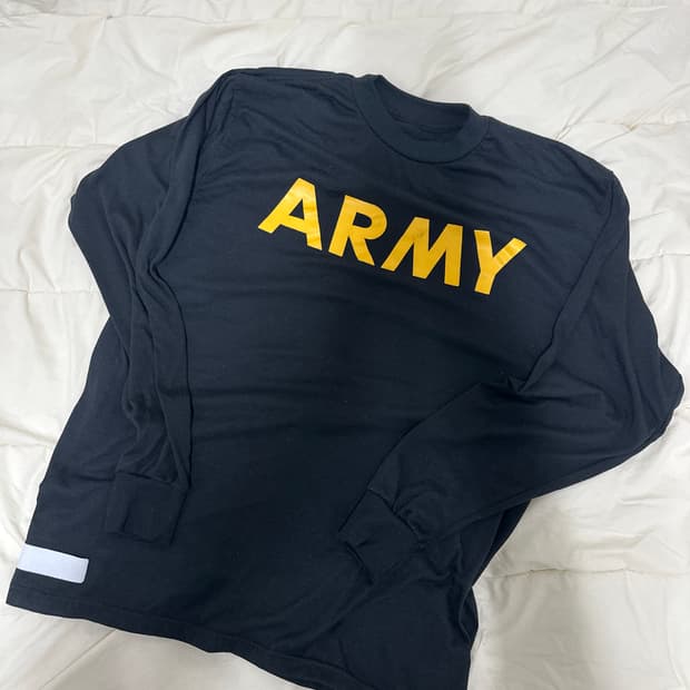 미군 피티복 긴팔 상의