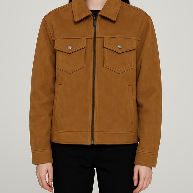 MINAV 미나브 스웨이드 브라운 자켓_L