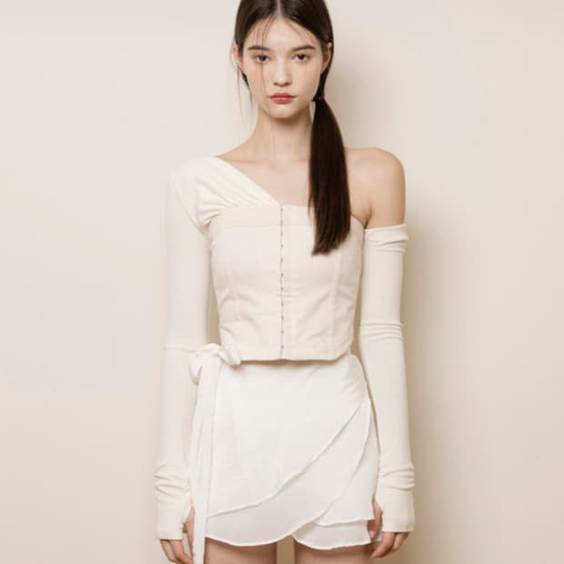 낫유어로즈 모니카탑 베이지 S