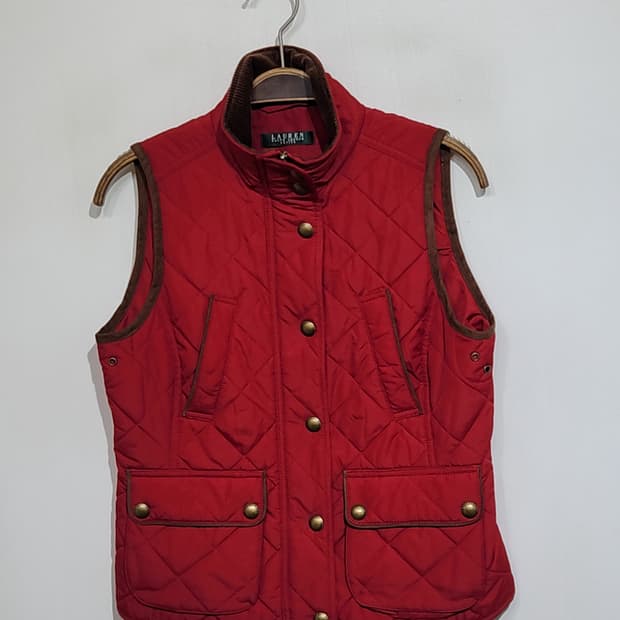 (S) 랄프로렌 폴로 패딩조끼 퀼팅 베스트 누빔 집업