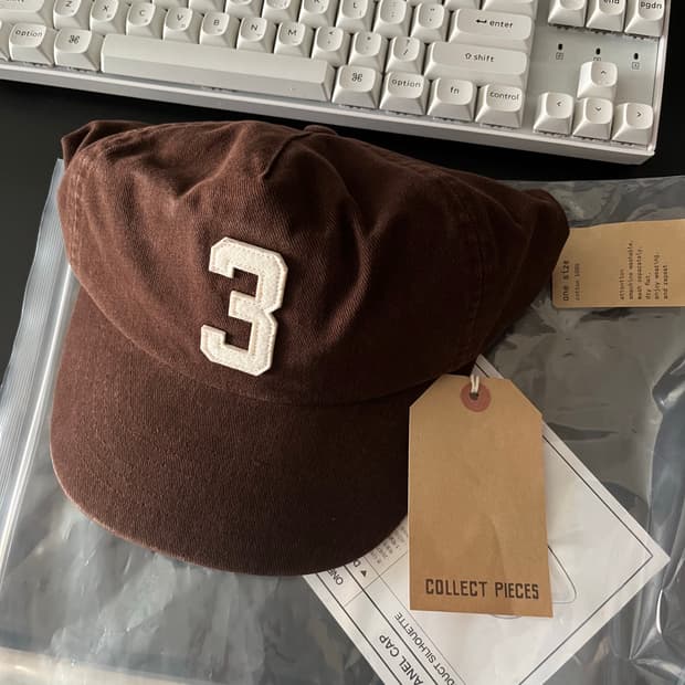 [os] 컬렉트피시스 쓰리 5 패널 캡 브라운