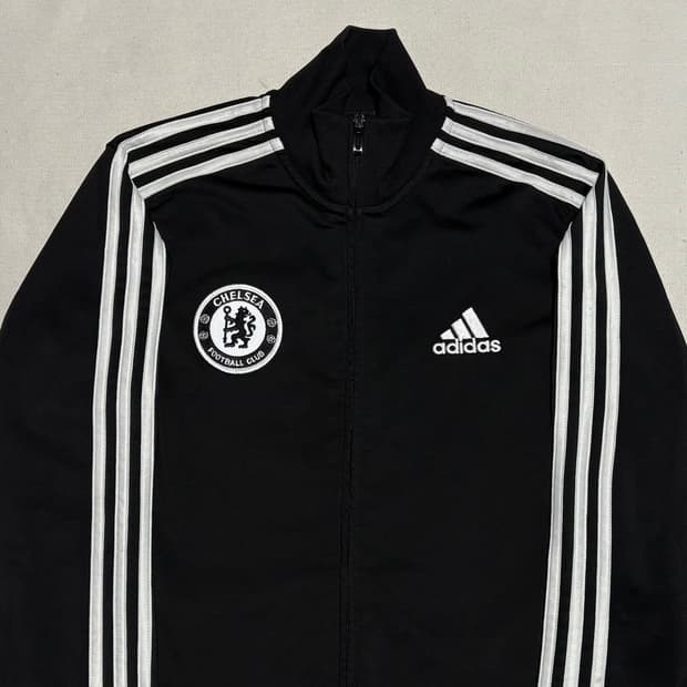 S 아디다스 첼시 블랙 트랙탑